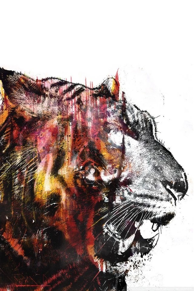 Tigers Art HD Desktop Wallpapers : High Definition : Fullscreen ...