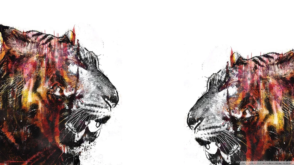 Download Tigers Art Wallpapers 1920x1080