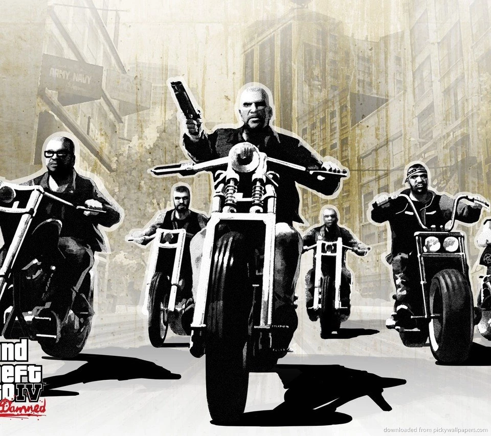 Download GTA 4 Lost And Damned Bikers Wallpapers For Sony Ericsson ...