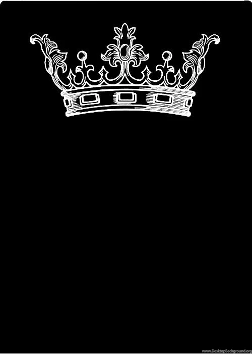 Keep Calm" Type Backgrounds W Princess Crown (black & White)