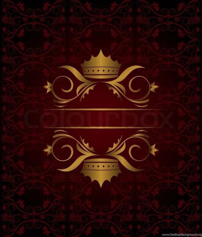 Illustration Vintage Backgrounds With Crown Vector