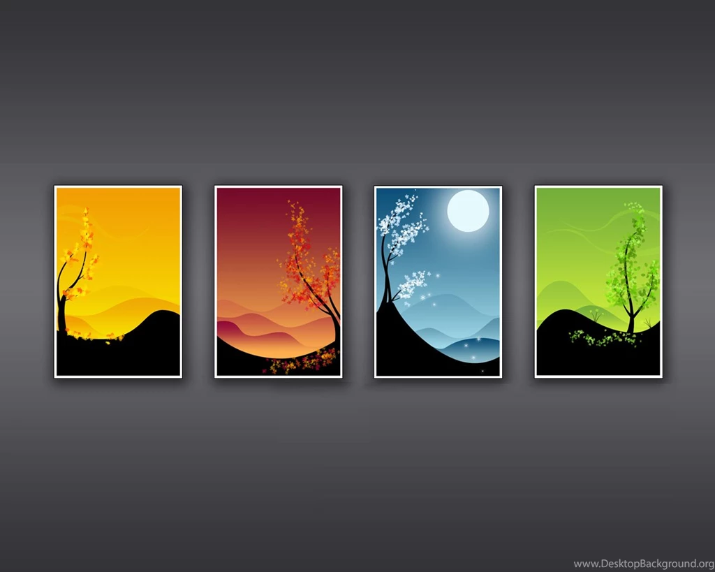 Desktop Wallpapers · Gallery · 3D Art · Change Of Seasons Carbon ...