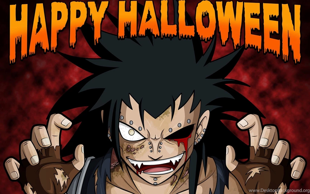 Happy Halloween Gajeel Zombie Fairy Tail Z04 HD Wallpapers