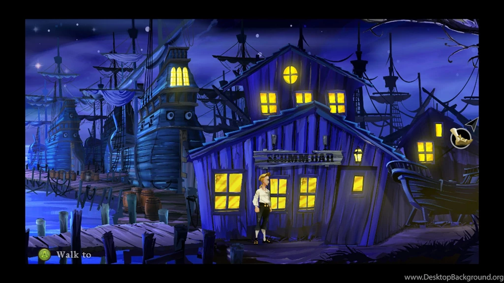 1280x720px Monkey Island