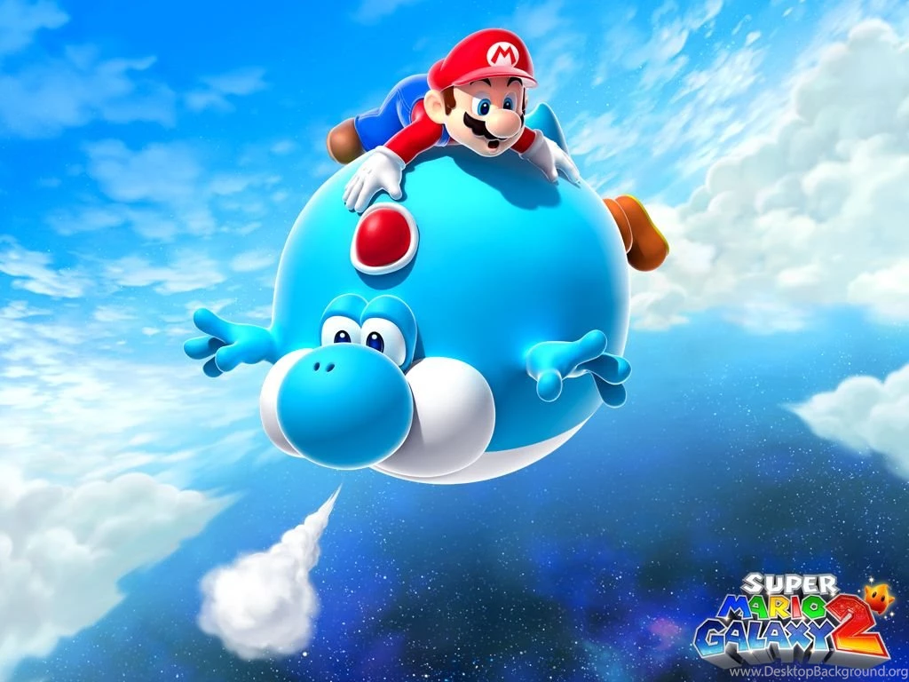 Super Mario Galaxy Flyin Yoshi Wallpapers 1024×768 Super Mario ...