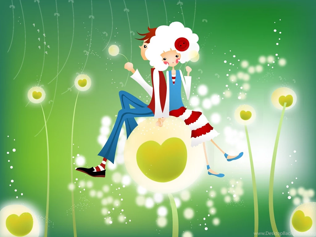 Cartoon Animated Love PPT Backgrounds, Cartoon Animated Love Ppt ...