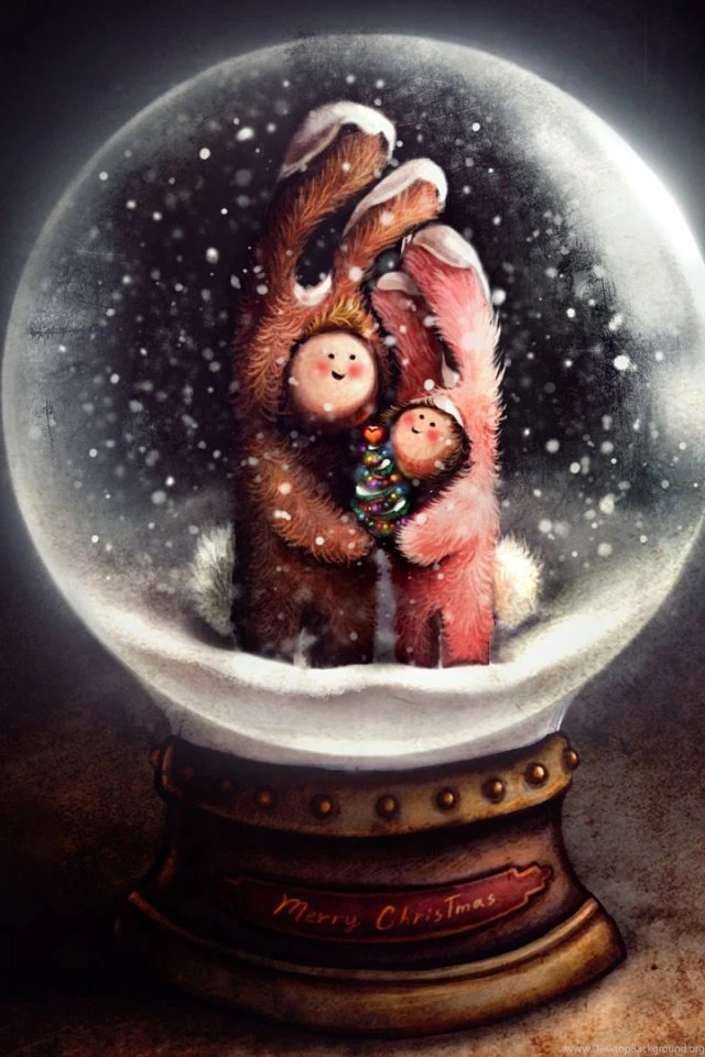 640x960 Snow Globe Iphone 4 Wallpapers