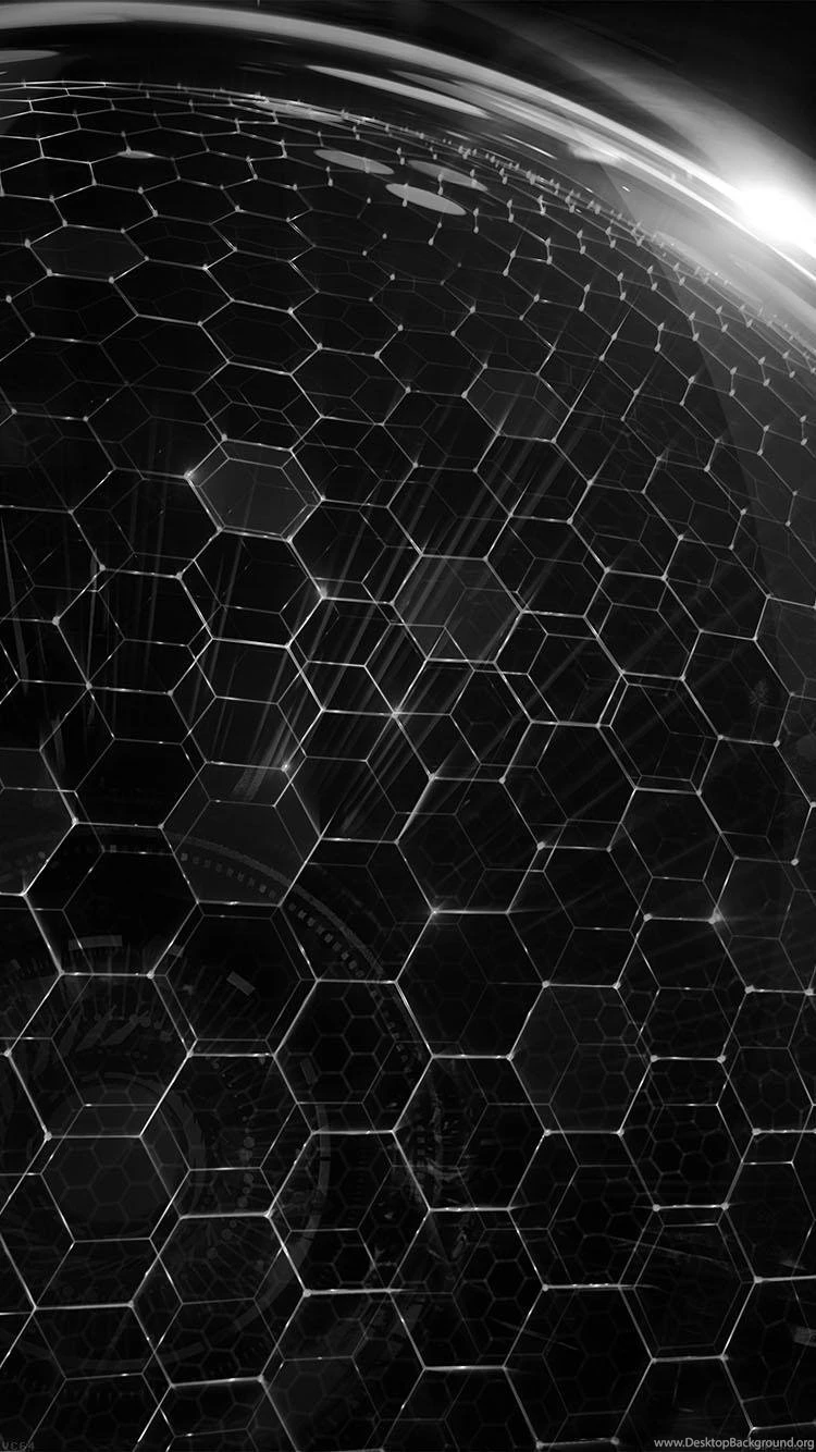 Globe In Line Art Triangle Dark Pattern iPhone 6 Wallpapers