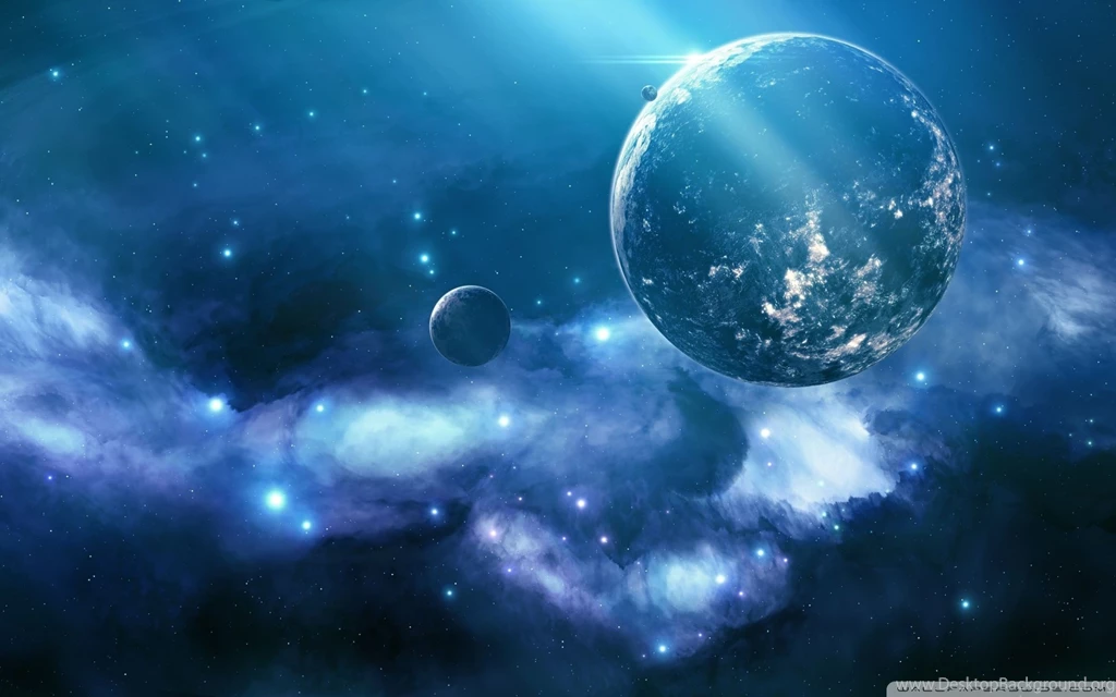 Blue Galaxy HD Desktop Wallpapers : High Definition : Fullscreen ...