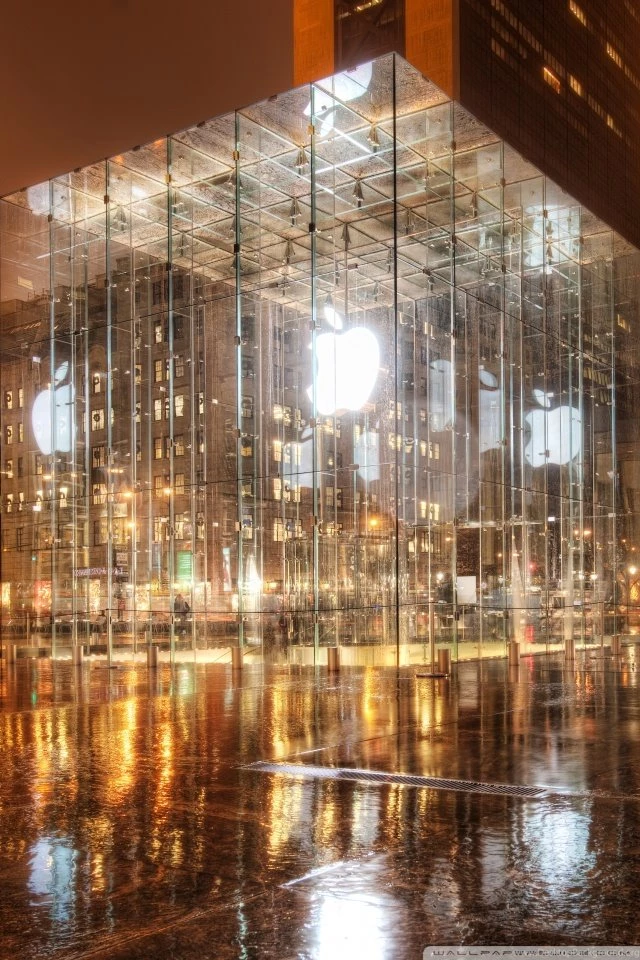 Apple Store, New York HD Desktop Wallpapers : Fullscreen : Dual Monitor