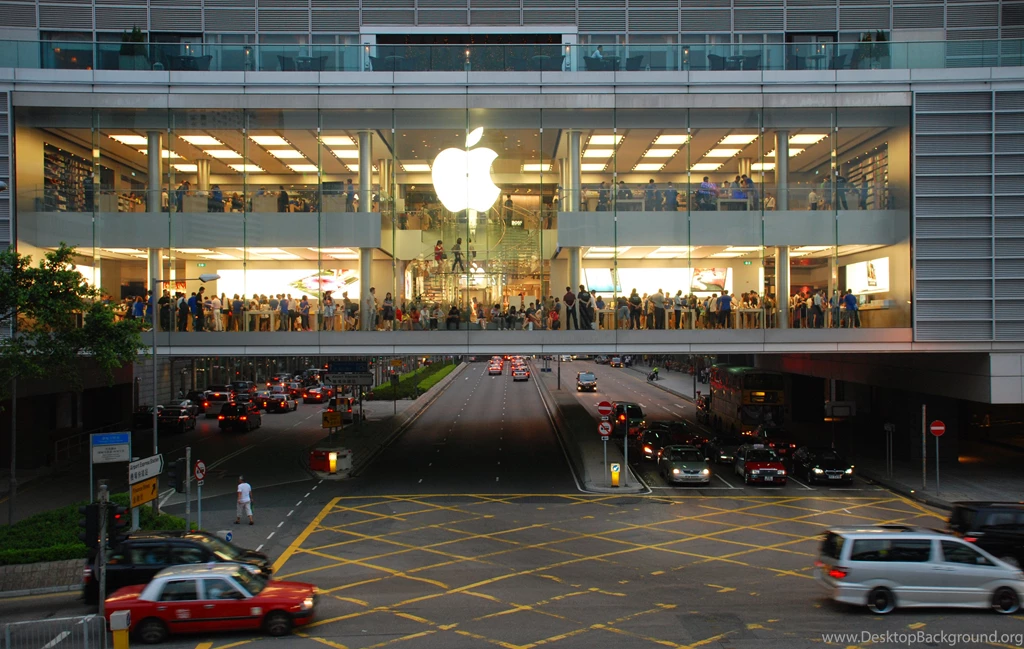 Apple Store Over Man Cheung St : Travel Wallpapers And Stock Photo