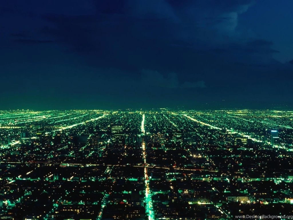 1024x768 City Skyline At Night Desktop PC And Mac Wallpapers