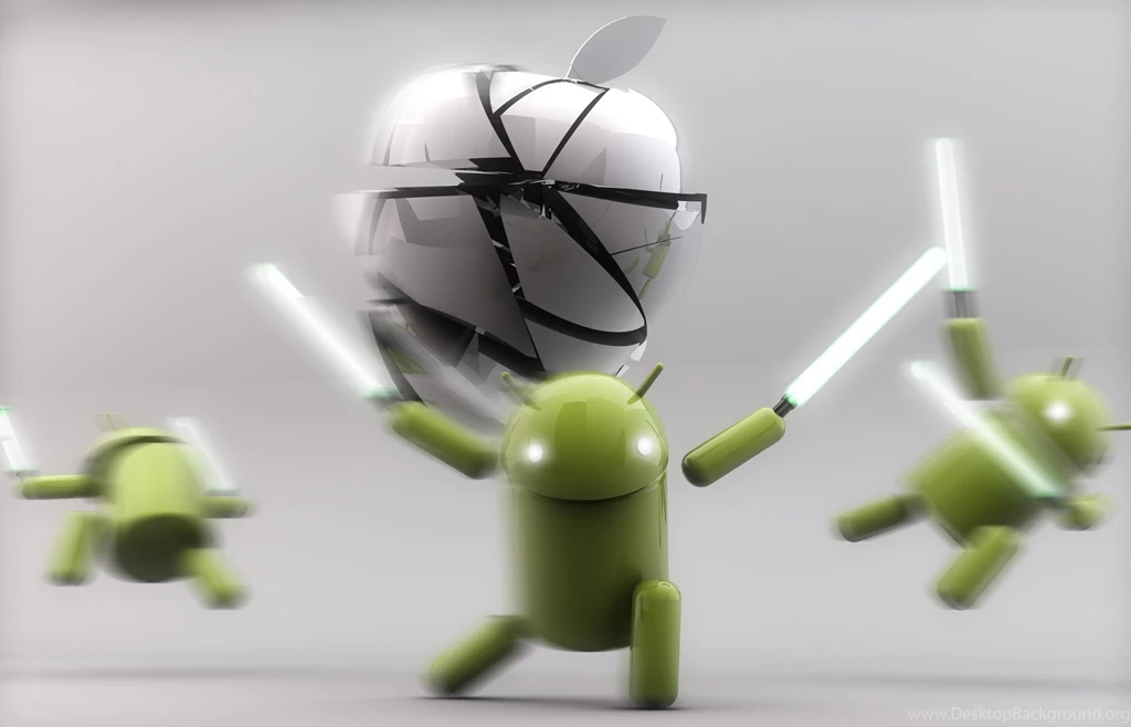 Robot Android Saw Apple Wallpapers Desktop