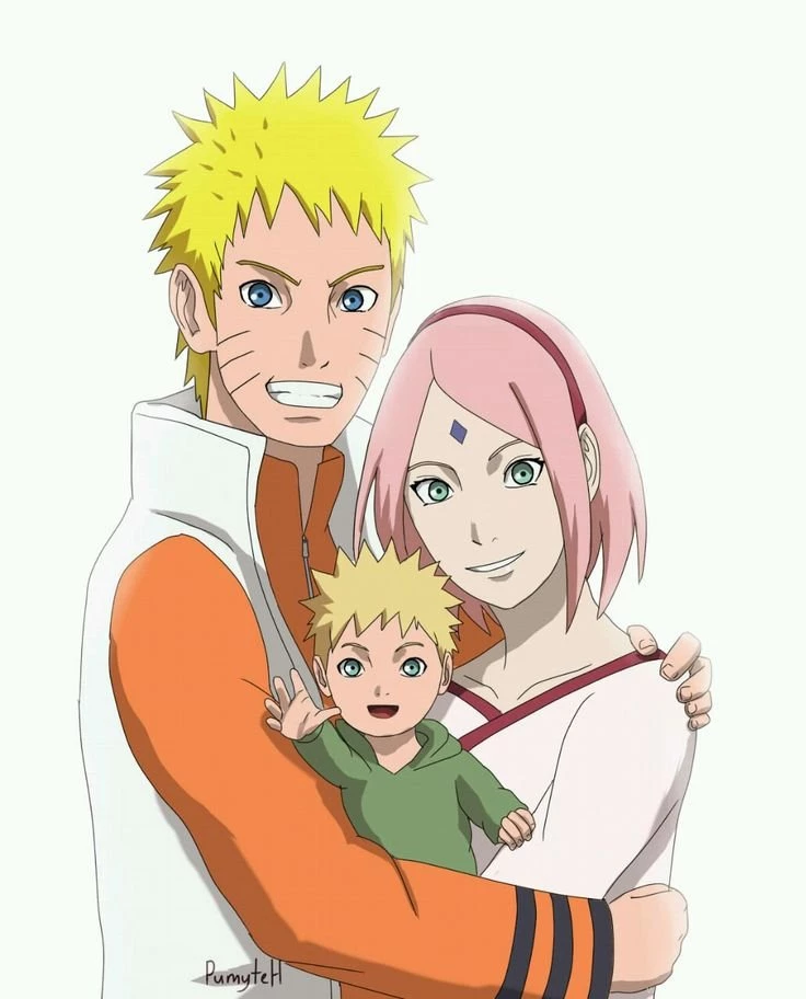 Pumyteh: “Naruto And Sakura's Firstborn Shinachiku. Finaly Colored ...