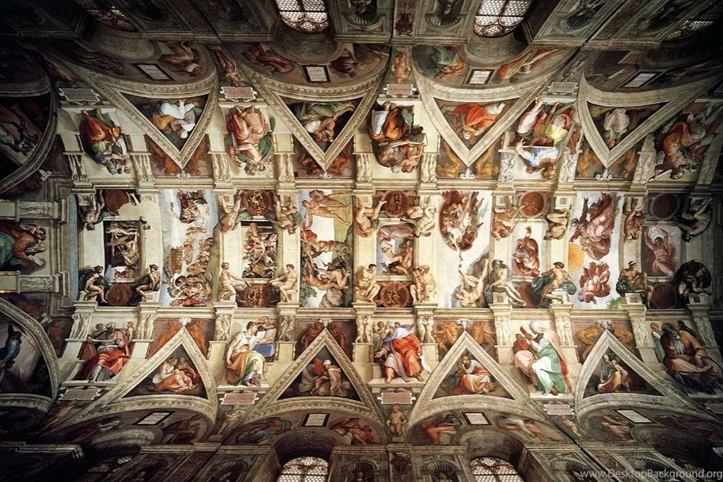 Sistine Chapel Ceiling   Wallpaper.