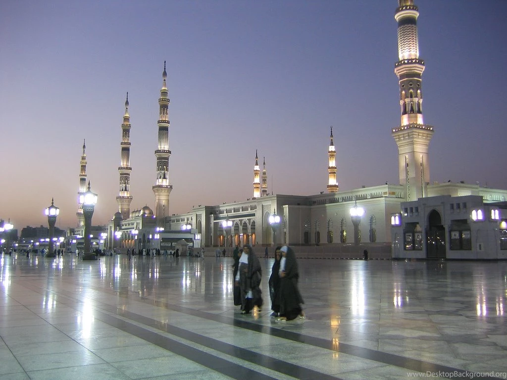 Wallpapers Good Night Al Masjid Nabawi 1024x768