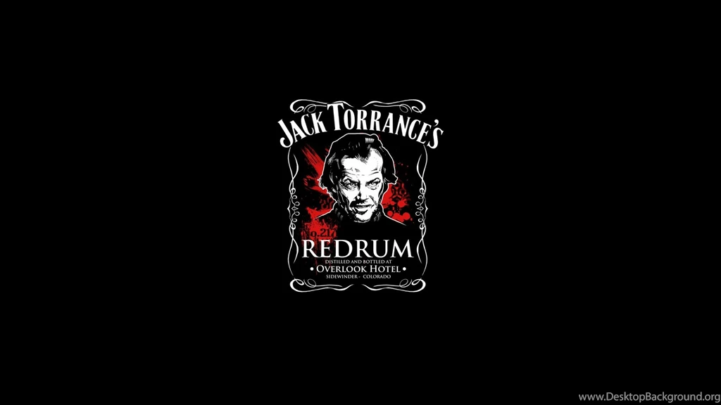 The Shining Black Redrum Jack Nicholson HD Wallpaper,black HD ...