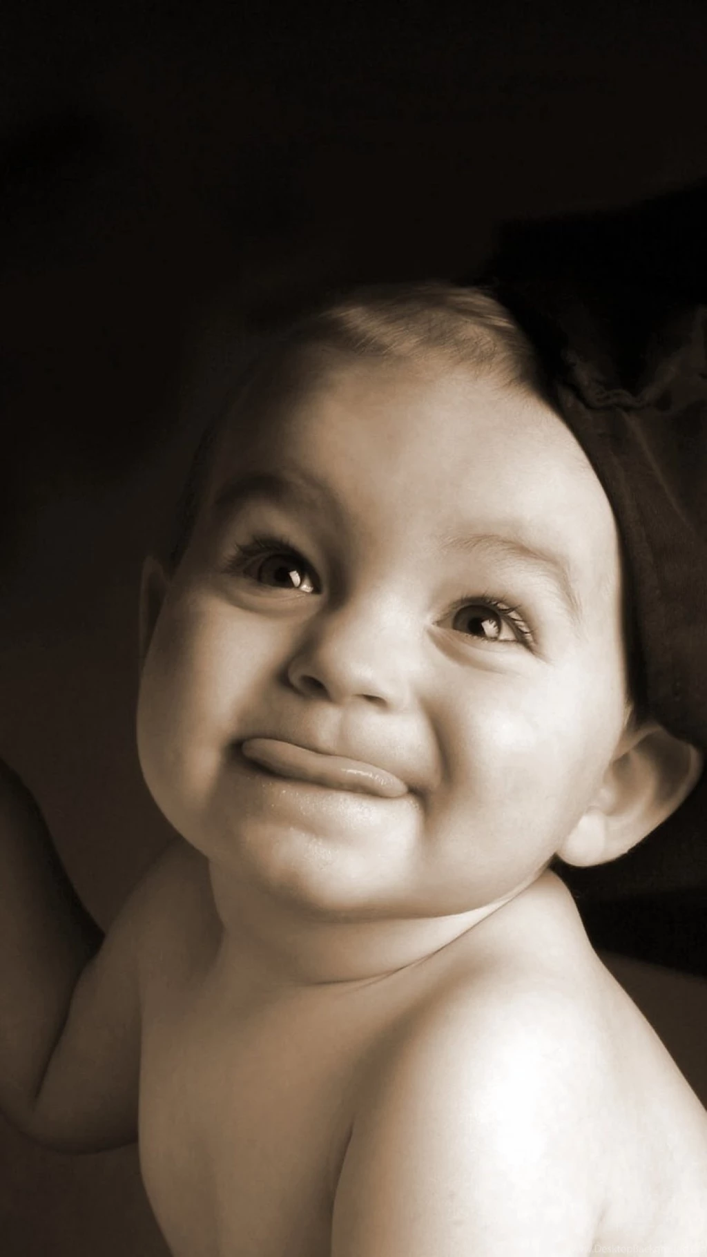 Download Wallpapers 1080x1920 Toddler, Prank, Tongue, Face, Funny ...