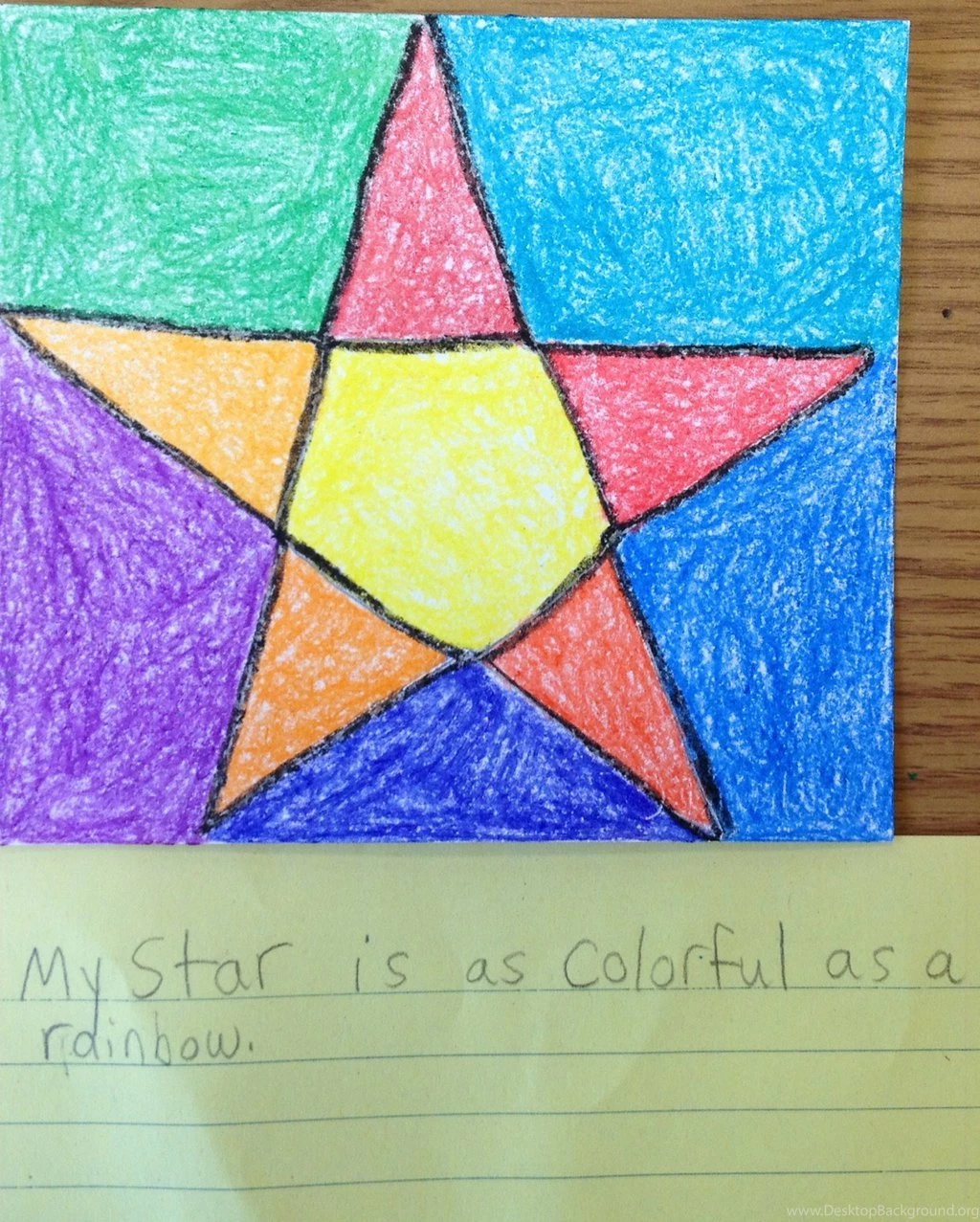 A Warm Color Star In A Cool Color Backgrounds By Carebeargirl99 On ...