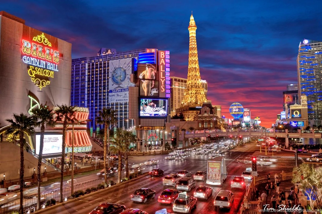 Las Vegas Strip Flamingo Wheel HD Wallpapers