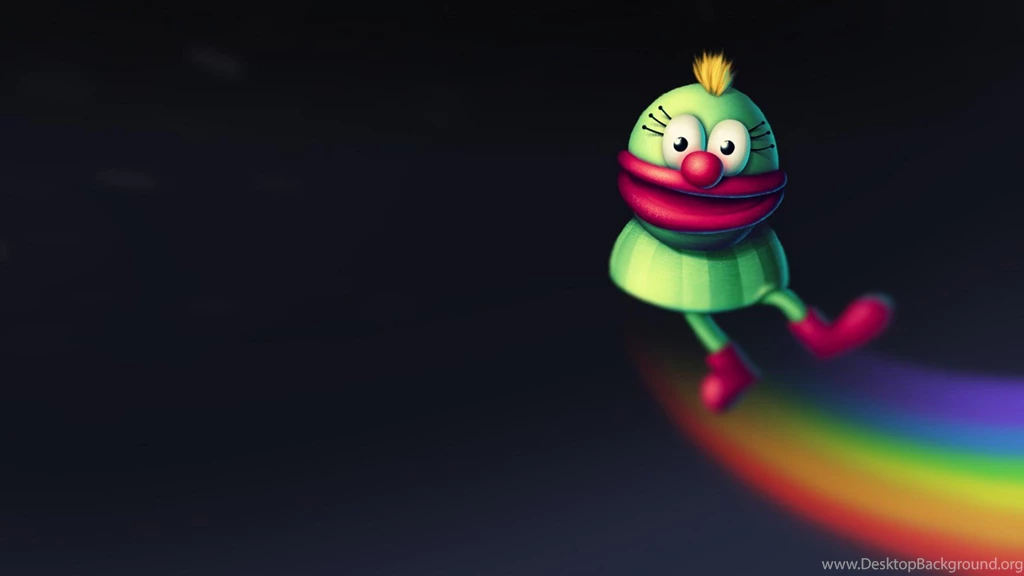 Wallpaper: Funny, Creature, Elf, Rainbow, Dance, Happy, Cute ...