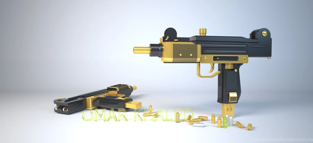 Uzi Gold By Omaarkhaled On DeviantArt