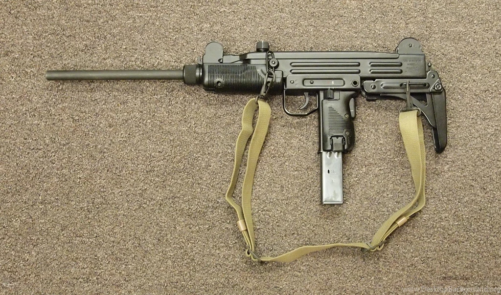 UZI Machine Gun Weapon Military Police Assault Pistol (24 ...