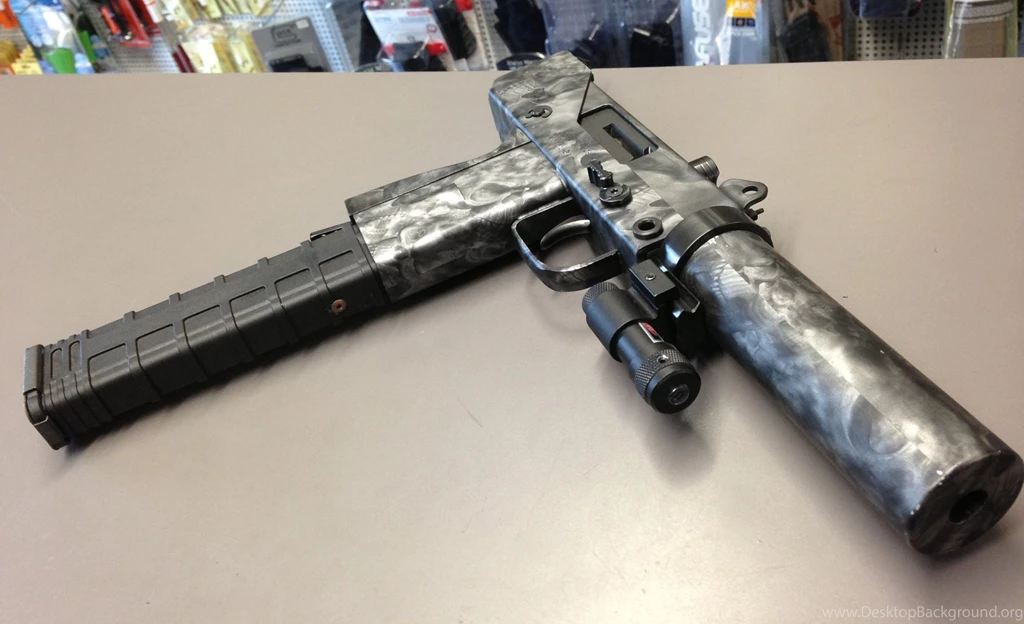UZI Machine Gun Weapon Military Police Assault Pistol (13 ...