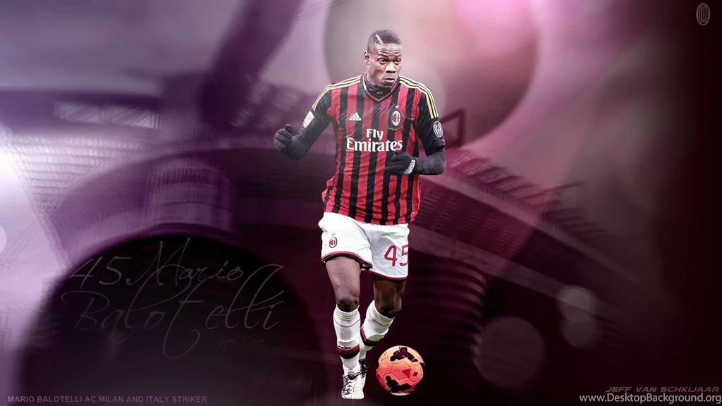 Mario Balotelli AC Milan Sport Wall.com