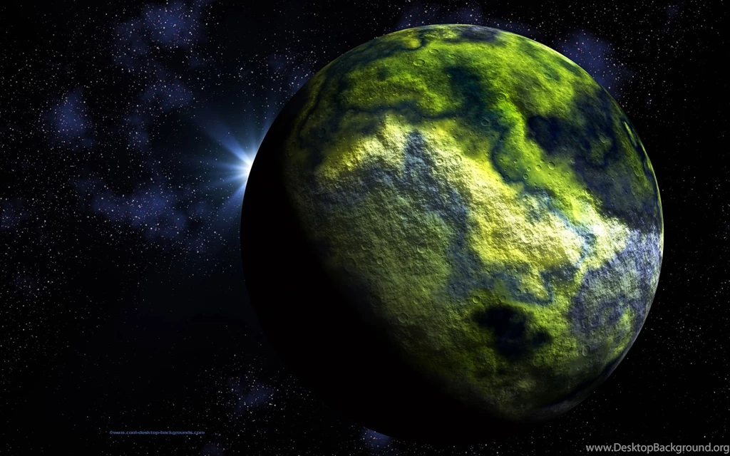 Green Alien World Cool Space Desktop Image 1920x1200 Pixels