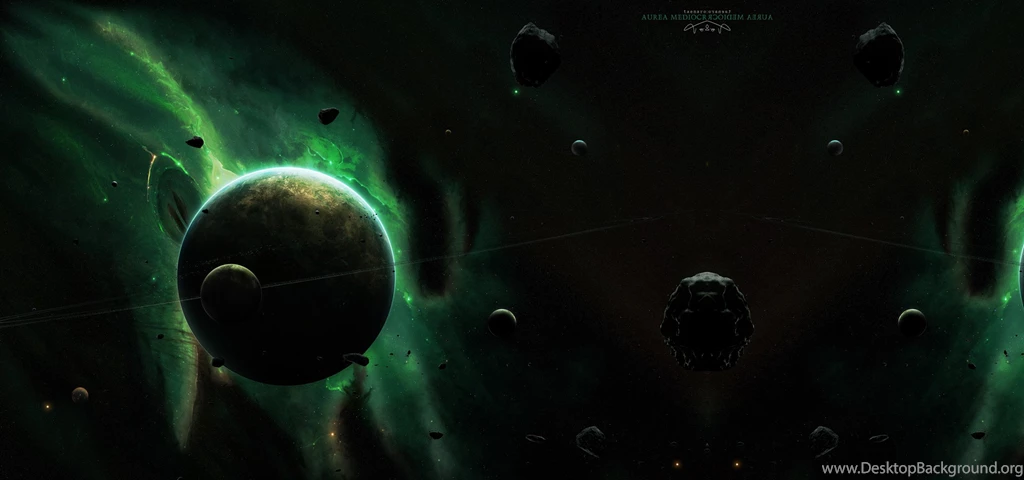 Download Green Outer Wallpapers 2560x1200