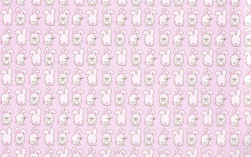 Bunny Pattern Rabbit Cute Children Wallpapers