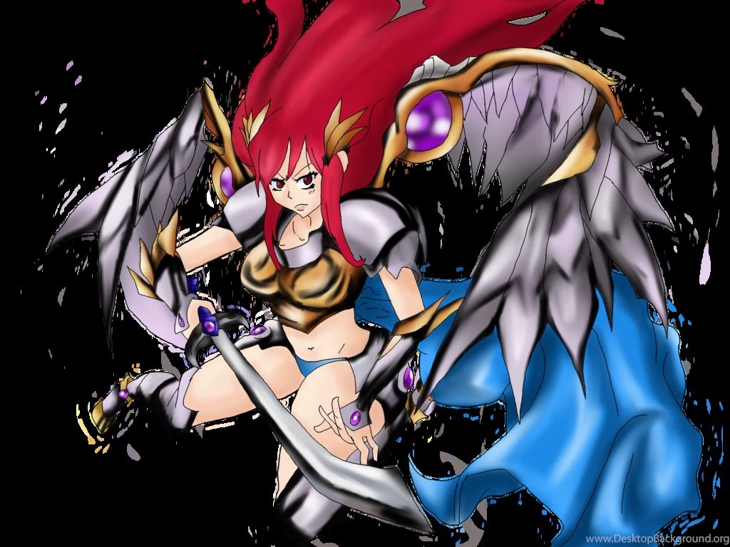 Erza Scarlet (Without Background) By GurrenAsh On DeviantArt