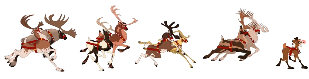 CHRISTMAS Holiday Reindeer Wallpapers