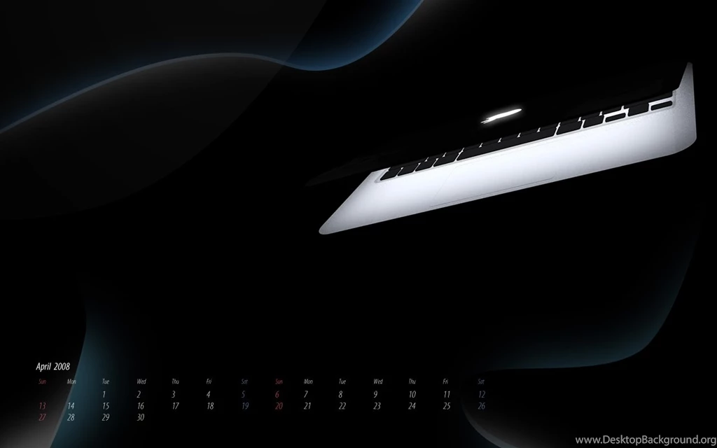 Desktop Calendar Wallpaper: April Macbook Air