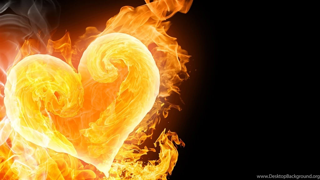 Wallpapers Love On Fire Widescreen Free Hd New Year 1366x768 ...