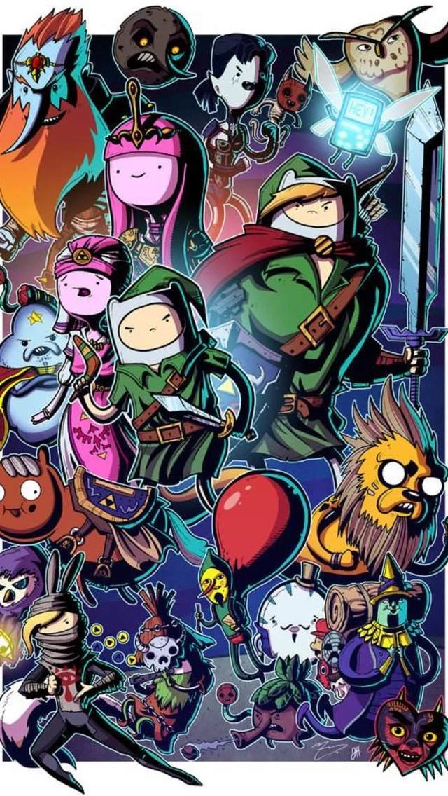 Adventure Time Zelda iPhone 5 Wallpapers (640x1136)