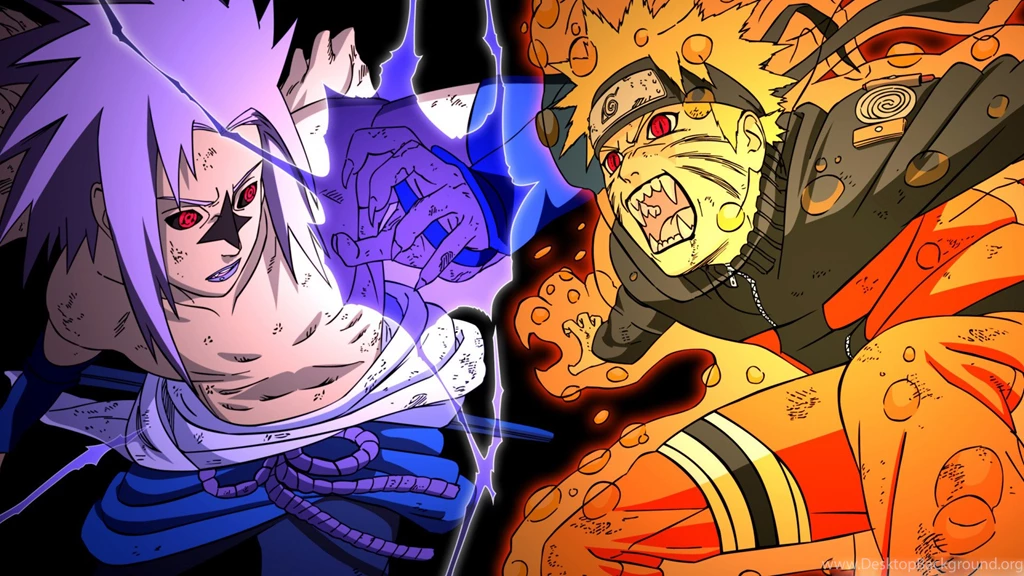 Naruto Kyubi Sasuke Versus Wallpapers