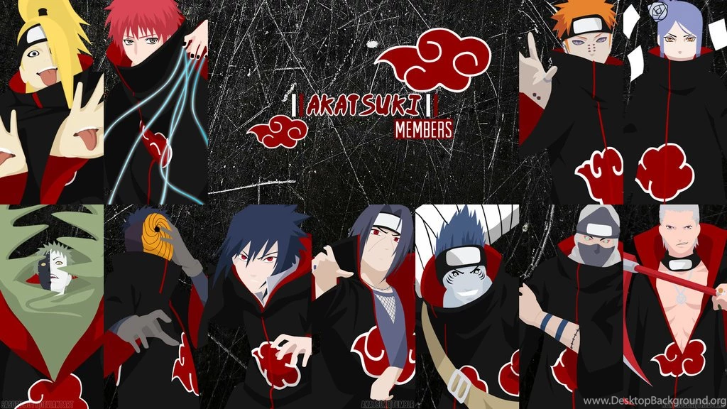 DeviantArt: More Like Akatsuki Members VECTOR Wallpapers By Sasorisbutt