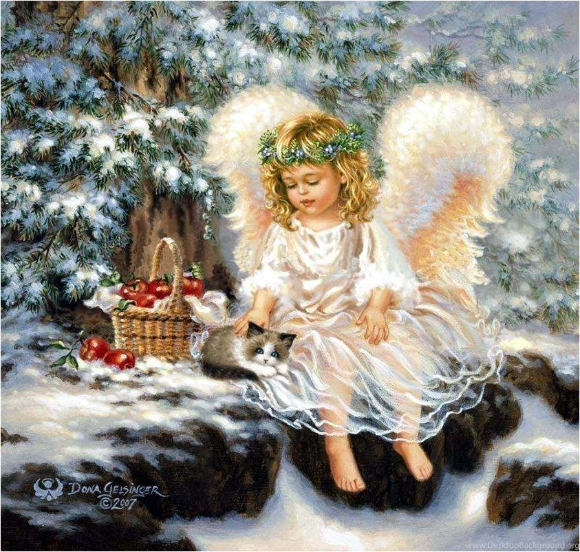 LITTLE ANGELS BY DONA GELSINGER WALLPAPER (