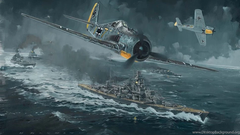 The Second World War, Ship, The Plane, The Attack Wallpapers ...
