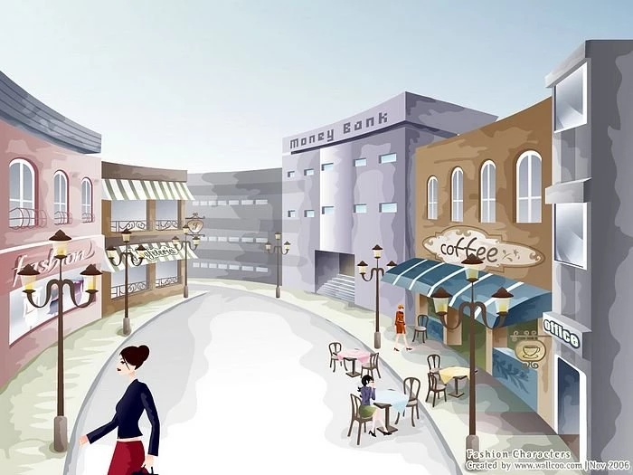 Fashion Girls Vector Illustration Wallpapers 14 Wallcoo.net