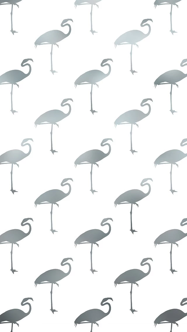 Silver Flamingo Free iPhone Wallpapers   Silver Spiral Studio