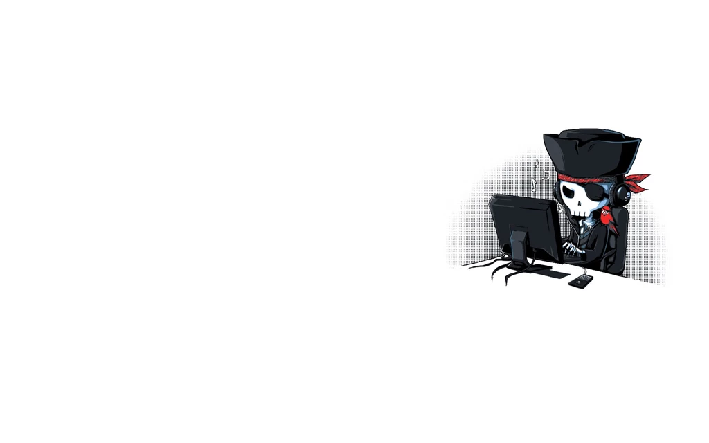 Computers Pirates White Backgrounds