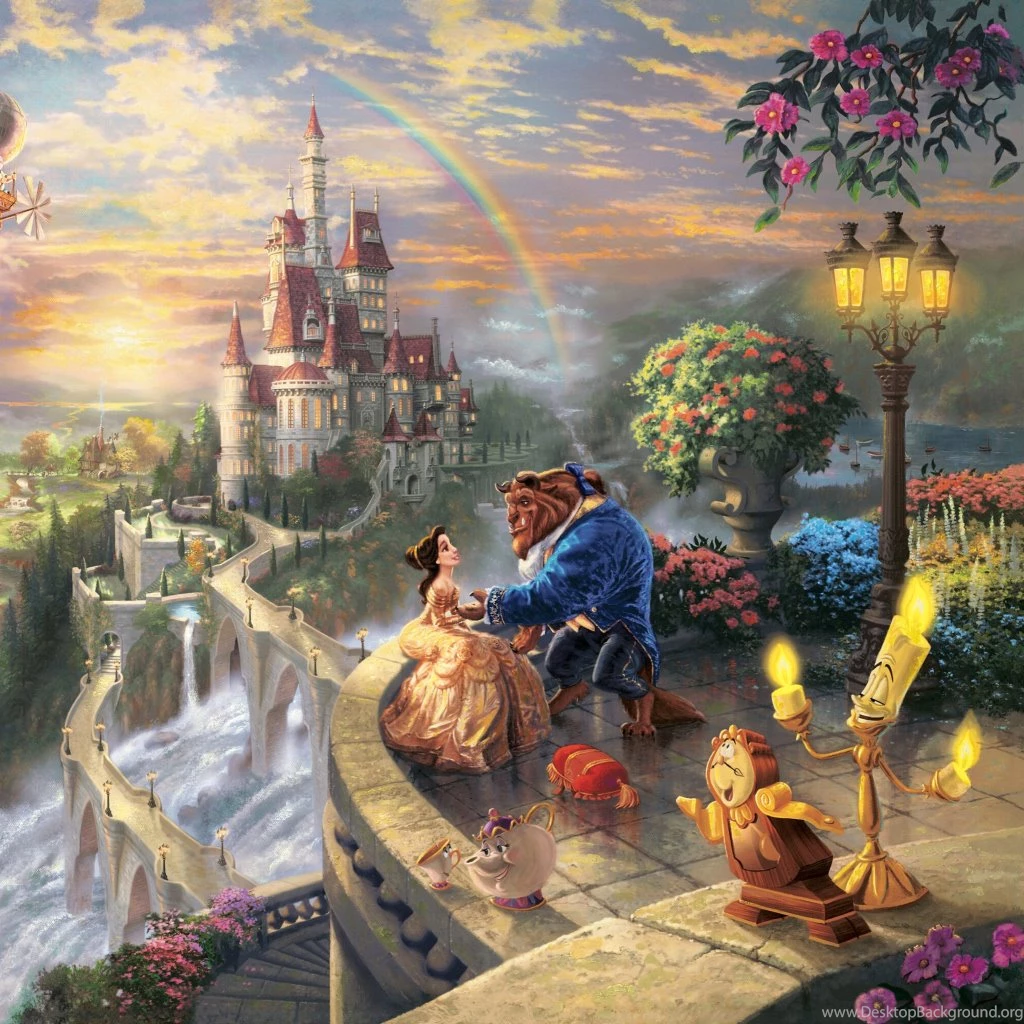 Thomas Kinkade, Beauty And The Beast Wallpapers For IPad