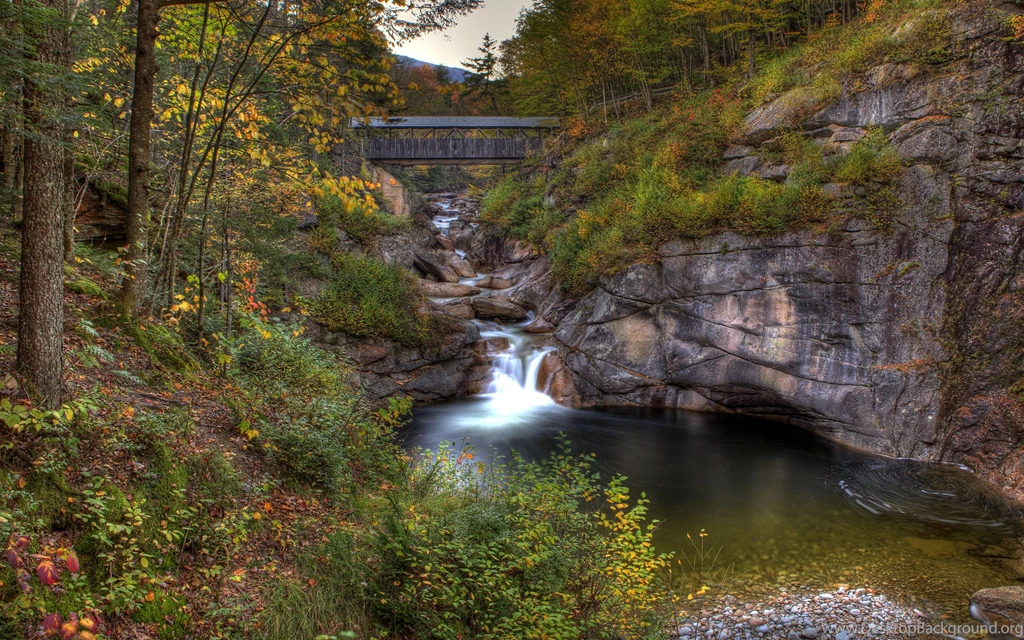 New Hampshire River Trees Landscape Wallpapers