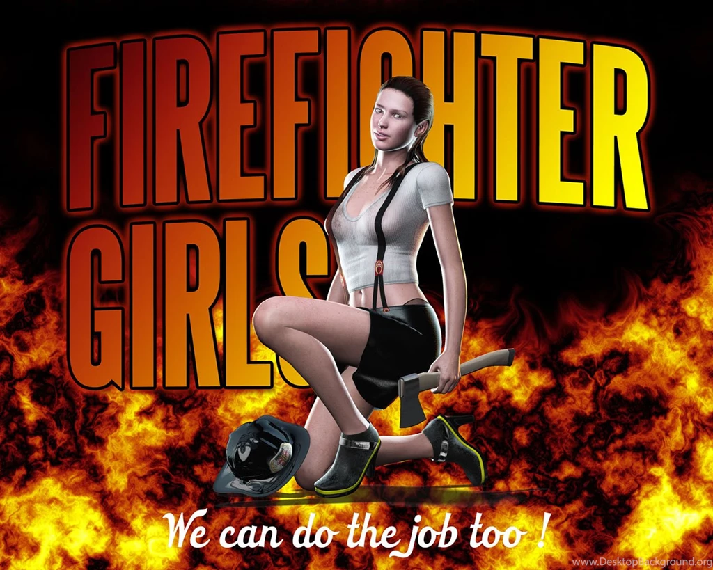 Wallpapers Firefighter Pinup With Resolution 1280x1024