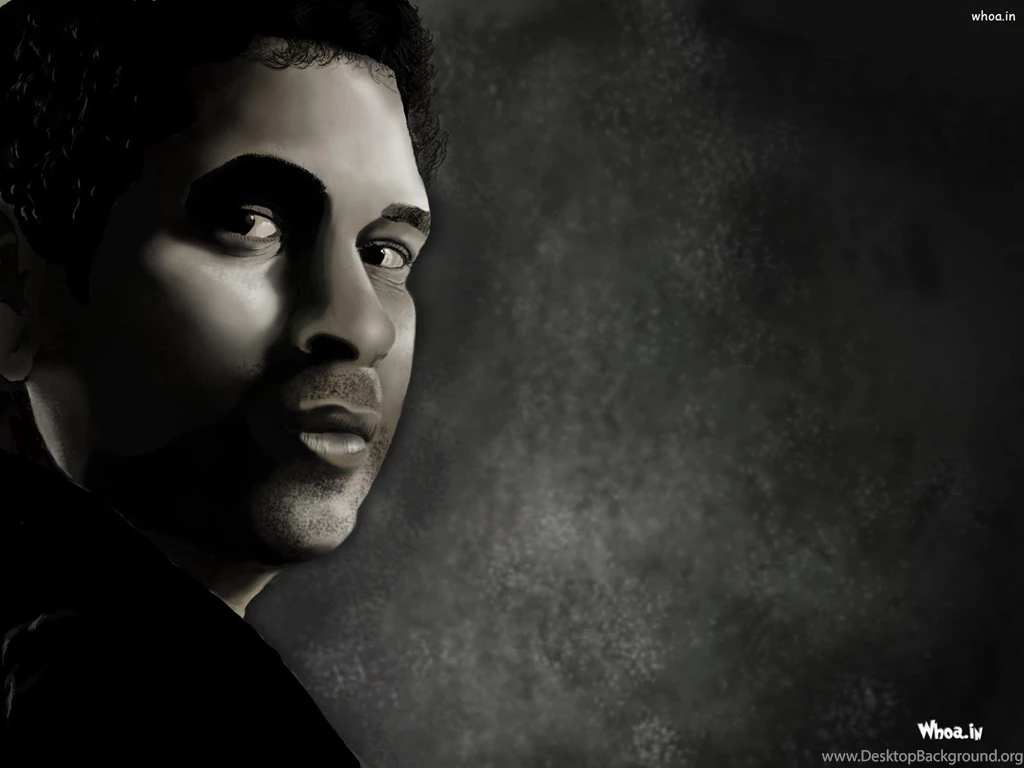 Sachin Tendulkar Dark Painting Hd Wallpapers