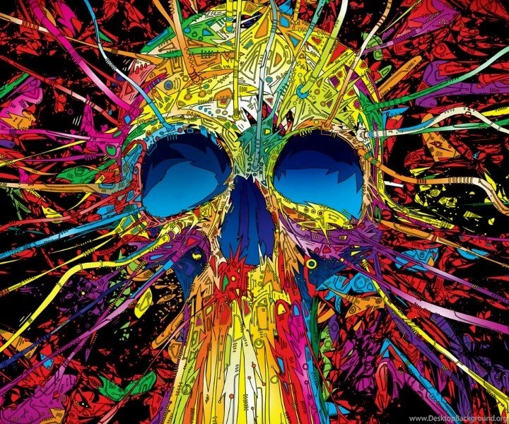 Tripped Out Skull