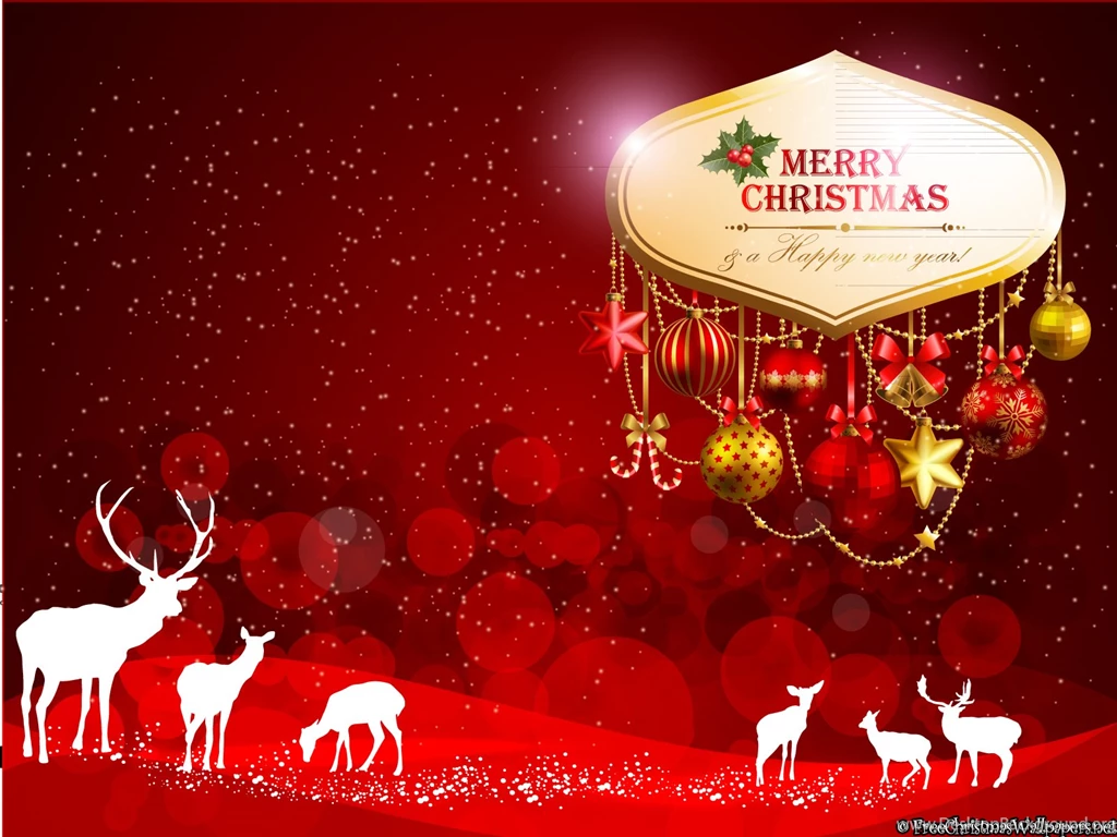 Red Christmas Scene Wallpapers